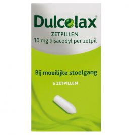 DULCOLAX 10 MG BISACODYL 6 SUPPOSITORIES