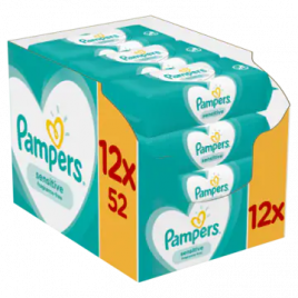 vrije tijd mozaïek propeller Pampers Sensitive baby wipes 12-pack Order Online | Worldwide Delivery