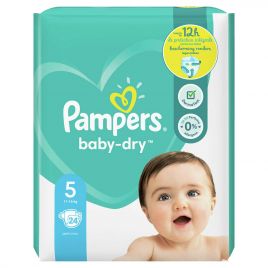 Pampers Couches baby-dry taille 5 Junior, 11-16 kg 8006540715505