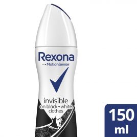 Desodorizante Spray Invisible Black & White Clothes 48H - emb. 150 ml -  Rexona