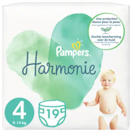 Pampers Harmony size 4 diapers (from 9 kg to 14 kg)
