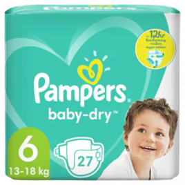 brand vermogen vloek Pampers Baby dry size 6 diapers to 12 hour protection (from 13 kg to 18 kg)  Order Online | Worldwide Delivery