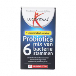 Bang om te sterven In de genade van Bediening mogelijk Lucovitaal Probiotica mix of 6 bacteries chewing tabs Order Online |  Worldwide Delivery
