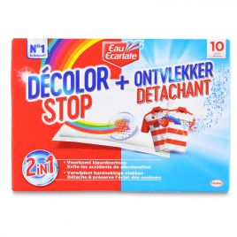 Eau Ecarlate/Dylon Decolor stop + lingettes détachantes Value pack