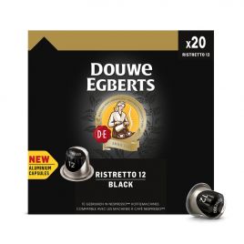 sector Politiebureau overloop Douwe Egberts Ristretto 12 black coffee caps Order Online | Worldwide  Delivery