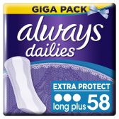 Always Dailies long plus pantyliners