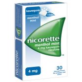 Nicorette Mint chewing gum 4 mg small