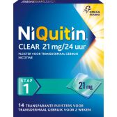 Niquitin Clear pleisters 21 mg stoppen met roken groot