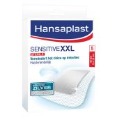 Hansaplast Sensitive XXL plasters with silver
