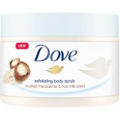 Dove Macadamia and rice milk shower scrub