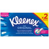 Kleenex Original twin box tissues