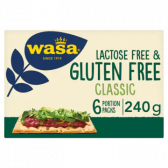 Wasa Lactose free and gluten free classic crackers