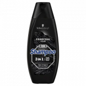 Schwarzkopf Charcoal and clay hair, body and face 3 in 1 shampoo for men