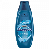 Schwarzkopf Zeemineralen en aloe vera haar, lichaam en gezicht 3 in 1 shampoo voor mannen