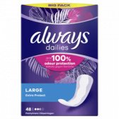 Always Dailies large extra protect pantyliners large