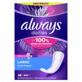 Always Dailies large fresh extra protect inlegkruisjes