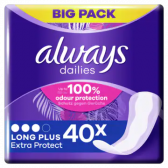 Always Dailies long plus extra protect pantyliners large