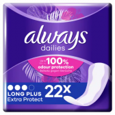 Always Dailies long plus extra protect pantyliners small