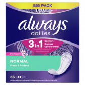 Always Dailies normal fresh & protect met frisse geur inlegkruisjes groot