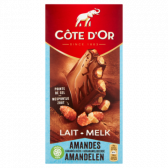Cote d'Or Melkchocolade gekarameliseerde amandelnoten reep