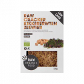 Raw Organic Food Raw cracker chick peas and seaweed