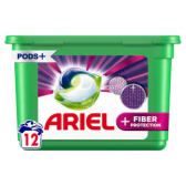 Ariel All in 1 pods liquid laundry detergent caps extra fibre protection