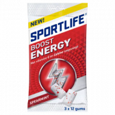 Sportlife Boost energy spearmint sugar free chewing gum 3-pack