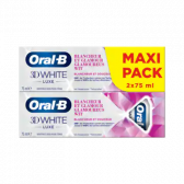 Oral-B 3D white luxe glamorous white whitening tandpasta 2-pack