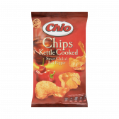 Chio Kettle cooked sweet chilli and red pepper crisps