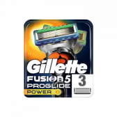 Gillette Fusion 5 pro glide power razor blade with 3 refill blades