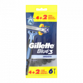 Gillette Blue 3 smooth disposable razor blades small