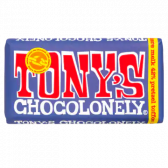 Tony's Chocolonely 42% donkere melkchocolade pretzel toffee reep