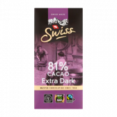 Swiss Extra pure chocolade reep 81% cacao