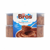 Bros Mousse melkchocolade met chocolade saus (alleen beschikbaar binnen Europa)