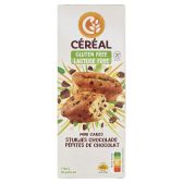 Cereal Glutenvrije en lactosevrije mini cakes met stukjes chocolade