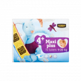 Jumbo 4+ Maxi plus 9-20 kg diapers large