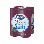 Hero Cassis zero suikervrij 4-pack