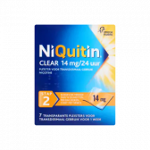 NiQuitin Clear 14 mg/24 uur nicotine stap 2 pleisters