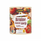 Jumbo Bruine bonensoep met stukjes rookworst en wortel