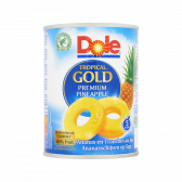 Dole Tropical gold pineapple slices on juice large