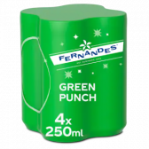 Fernandes Green punch sparkling lemonade 4-pack