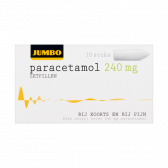Jumbo Paracetamol zetpillen 240 mg