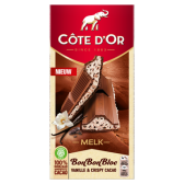 Cote d'Or Bonbonbloc chocolade reep vanille crispy