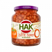 Hak Salt free white beans in tomato sauce