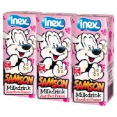 Inex Aromatiseerd melk met aardbei Samson 3-pack