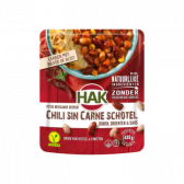 Hak Chili sin carne schotel met bonen, groenten en saus