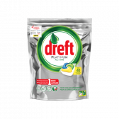 Dreft Platinum dishwashing tabs lemon large