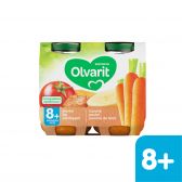 Olvarit Wortel, kip en aardappels 2-pack (vanaf 8 maanden)