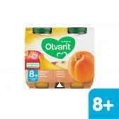 Olvarit Apricot, apple and banana 2-pack (from 8 months)