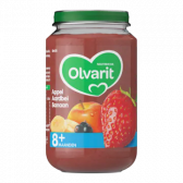 Olvarit Apple, strawberry and banana (from 8 months)